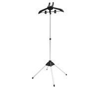 ORFOFE Support de Défroisseur Vapeur Tige Télescopique Réglable Pliable en Plastique et Alliage D'aluminium pour Vêtements, pour Maison et Séchage à Vapeur