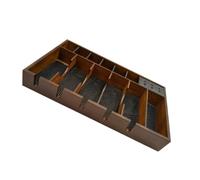 ORFOFE Support et en Bois Grosse Capacité Tondeuse à Cheveux Finition Soignée Design à Grille Rationnelle pour Salon de Coiffure Professionnel