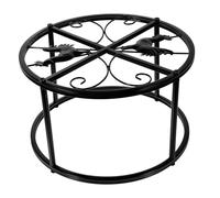 ORFOFE Support Métal Robuste pour Mangeoire et Abreuvoir de Poulets Rack Compact et Surélevé pour Alimentation Volaille Adapté à Divers Bols Alimentaires et Coopératives