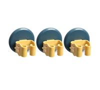 ORFOFE Support Mural pour Balai 3pcs Ventouse Anti-dérapante en Abs, Installation sans Perçage, pour Balcons et Cuisines