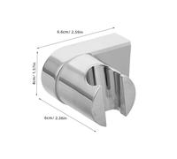 ORFOFE Support pour Pommeau de Réglable sans Perçage Acier Inoxydable avec Crochet de Rangement pour Salle de Bain