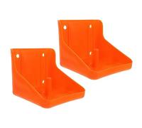 ORFOFE Support Professionnel pour Blocs de Sel Robustes en Pp Couleur Rouge, Facile à Monter, pour Ferme D’élevage, Lot de 2 Porte-sel Cylindriques pour Moutons