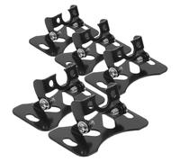 ORFOFE Support Universel pour caméra arrière Voiture, 5 pièces Base de Montage en Acier Inoxydable, Cadre réglable pour enregistreur de Conduite, Fixation Plaque immatriculation Noir
