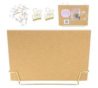 ORFOFE Tableau D'affichage Surface Lisse Portable en Liège Cadre en Bois pour Écrire pour Bureau et Garçon et Filles pour Menu Board de Restaurants