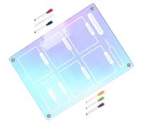ORFOFE Tableau Mémo Mural en Acrylique Magnétique Réutilisable et Effaçable à Sec Cuisine Marqueur, Planification Hebdomadaire Facile et Pratique