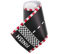 ORFOFE Tapis Adhésif de Route pour Voitures Jouets Piste de Course Autocollante pour Garçon Fille Décoration Ludique pour Salle de Jeux et Fête