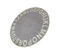 ORFOFE Tapis Rond pour Chambre de Bébé en Coton Confortable et Robuste Motif Alphabet, pour L'éveil Jeu des Nourrissons