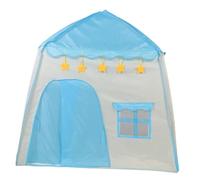 ORFOFE Tente de Jeu Pliable pour Garçon Fille Château Prince et Princesse Bleu Maison de Jeu Intérieure Respirante avec Ornement Floral Facile à Installer pour Garçons et Filles
