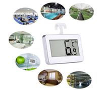 ORFOFE Thermomètre Digital Réfrigérateur et Congélateur Plage C Écran Grand Chiffre Étanche Blanc avec Support Magnétique et Crochet Suspendu