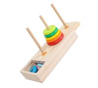 ORFOFE Tour Bois Arc-Ciel à Empiler pour Tout-Petits Jeu Éducatif Sensoriel de Couches Montessori pour Développer la Logique Motricité Fine