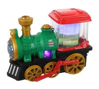 ORFOFE Train Électrique avec Pulvérisation Modèle pour Garçon Fille Musical et Interactif Design Vapeur Animé Vert sans Batterie