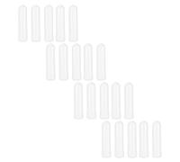 ORFOFE Tubes d'Aromathérapie Vides en Plastique Blanc 20 Pcs Tubes d'Huiles Essentielles Rechargeables Bouchon Étanche Anti-Fuite Légers et Compacts pour Inhalateurs Personnels
