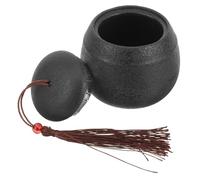 ORFOFE Urne Céramique pour Animaux De Compagnie Urne Commémorative Ceramique pour De Et Chiens Souvenirs Éternels Moyenne Noir