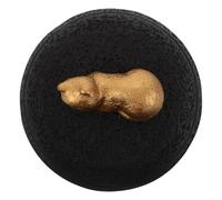 ORFOFE Urne Funéraire pour Chat 350 ML Noire Étanche Coffret Commémoratif pour Cendres D’Animaux Urne de Chat Endormi Souvenir Transportable pour Chiens