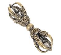 ORFOFE Vajra Dorge tibétain en laiton | Statuette de table vintage, amulette artisanale | Amulette Phurba décorative du bouddhisme tibétain pour la maison, l'autel de ou la