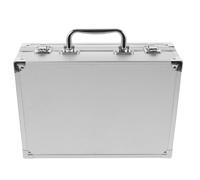 ORFOFE Valise à Outils Portable en Alliage D’Aluminium Blanc 28X195X8 CM Boîte de Transport Multifonction Compacte Coffret à Outils Léger et Sécurisé pour Rangement Accessoires et