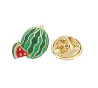 ORFOFE Watermelon Shaped Brooch Pin Minimalist Summer Collar Badge Lightweight Fruit Lapel Accessory For Women Travel And Tropical Events
