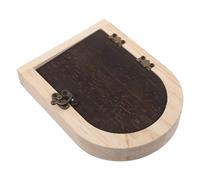 ORFOFE Wooden Fairy Door Wall Outlet Cover Decorative Rustic Socket Protector Flip Door Plug Guard For Child And Pet Safety