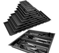 ORGA-BOX 2 Insert multifonctionnel Profondeur : 461 x Largeur : 509 mm anthracite avec structure Canvas pour tiroir Nobilia/Noblessa de 60 mm jusqu'à 07/2012