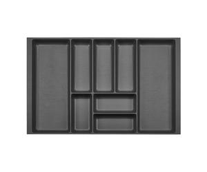 ORGA-BOX 2 Range-couverts Profondeur : 461 x Largeur : 709 mm anthracite avec structure Canvas pour tiroir Nobilia/Noblessa de 80 mm jusqu'à 07/2012
