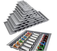 ORGA-BOX 2 Range-épices Profondeur : 461 x Largeur : 509 mm gris argenté avec structure Canvas