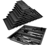 ORGA-BOX 3 Insert multifonctionnel Profondeur : 473 x Largeur : 491 mm anthracite avec structure Canvas pour tiroirs de 60 cm