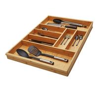 ORGA-BOX 3 Range-couverts BAMBOO 80 cm (473 x 697 mm) avec 7 compartiments en bois pour Nobilia / Noblessa à partir d'août 2012