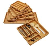 ORGA-BOX 3 Range-couverts BAMBOO pour 60 cm (473 x 497 mm) avec 6 compartiments en bois Nobilia / Noblessa à partir d'août 2012
