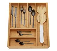 ORGA-BOX 3 Range-couverts BAMBOO pour tiroir 50 cm (473 x 397 mm) avec range-couverts en bois 6 compartiments pour cuisines Nobilia/Noblessa à partir d'août 2012