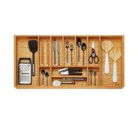 ORGA-BOX 3 Range-couverts BAMBOO pour tiroirs 100 cm (473 x 897 mm) avec 11 compartiments insert de tiroir en bois pour cuisines Nobilia/Noblessa à partir d'août 2012