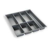 ORGA-BOX Bac à Couverts Gris argenté pour Tiroir de 50 cm p.ex. Nobilia dès 2013 (473,5 x 394 mm) III