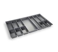 ORGA-BOX Bac à Couverts Gris argenté pour Tiroir de 90 cm p.ex. Nobilia dès 2013 (473,5 x 794 mm) III