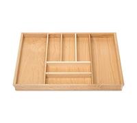 ORGA-BOX HÊTRE Range-couverts pour tiroir de 80 p. ex. Nobilia à partir de 2013 (473 x 697 mm) Organiseur de cuisine en bois avec 7 compartiments III