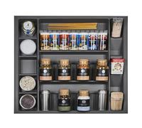 ORGA-BOX I Multi-boîte à épices 513 x 473 x 28 mm gris orion avec revêtement anti-buée Multi-boîte à épices pour Tandembox Antaro/Intivo et ModernBox dans l'armoire 60 cm