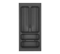 ORGA-BOX I Range-couverts 219 x 473 gris orion avec structure perlée et revêtement antidérapant pour Tandembox Antaro/Intivo et ModernBox dans une armoire de 30 cm