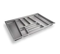 ORGA-BOX II Range-couverts pour Noblessa tiroir de 80 cm jusqu'à 07/2012 (462 x 705 mm VEUILLEZ MESUREZ LES DIMENSIONS INTÉRIEURES DE VOTRE TIROIR !) gris argenté