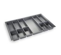 ORGA-BOX® IV UNIVERSAL Bac à couverts (473,5 x 726 mm) Gris Argenté Longueur Tiroir 80 cm Découper Possible