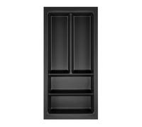Orga-Box Junker Slim Range-couverts 225 x 476 mm gris lave structure perlée pour armoires de cuisine de 30 cm Range-couverts parfaitement adapté au système de tiroirs SO SLIM