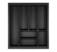 ORGA-BOX Junker Slim Range-couverts 425 x 476 mm gris lave structure perlée pour armoires de cuisine de 50 cm Range-couverts parfaitement adapté au système de tiroirs SO SLIM
