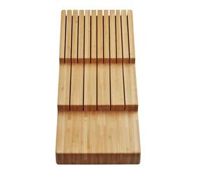 ORGA-BOX Range-couteaux en bambou pour porte-couverts à partir d'une largeur d'armoire de 600 mm Bloc à couteaux