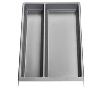 ORGA-BOX Rangement polyvalent SEPARADO Individual gris argenté grainé (300 x 474 x 51 mm) Rangement de tiroir largeur d'armoire de 40 cm pour les grands ustensiles de cuisine