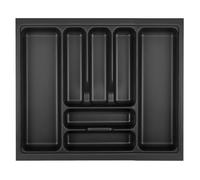 Orga-Box VIII Range-couverts 511 x 480 mm gris lave avec structure perlée pour armoires de 60 cm dans les cuisines Häcker