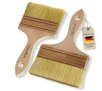 ORGAFLIX Lot de 2 lisseurs de surface,100 mm,120 mm,Pour grandes surfaces, huiles, vernis, teintures, lasure, acrylique, peinture à la craie, pinceau de peinture, set de pinceaux
