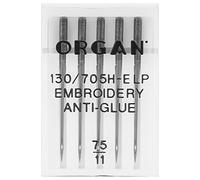 Organ Aiguilles à broder pour organes anti-colle 75/11