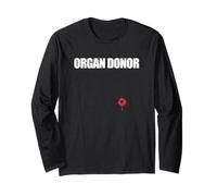 Organ Donor Drôle Sanglante Plaie Sanglante Meme Manche Longue