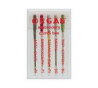 Organ Needles 5118000 Boîte en Plastique, Or/Argent/Noir, Ein Größe