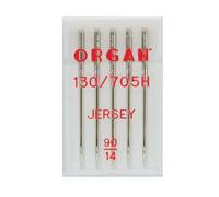 Organ Needles 5205090 Lot de 5 aiguilles pour machine Argent 90/14