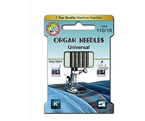 Organ Needles 5705110 Lot de 5 aiguilles pour machine Calibre 110 100/18