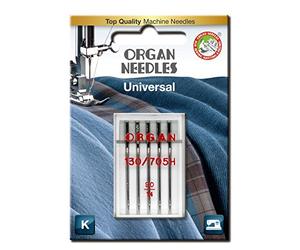Organ Needles Lot de 5 Aiguilles universelles pour Orgue # 90/14, Argent