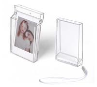 Orga'Neat Lot de 2 étuis de rangement pour photos Fujifilm Instax Mini 12/11/90/40/9/8/7/7+/EVO/LiPlay avec dragonne